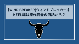 WIND BREAKER(ウィンドブレイカー)　KEEL(キール)編は原作何巻の何話から？